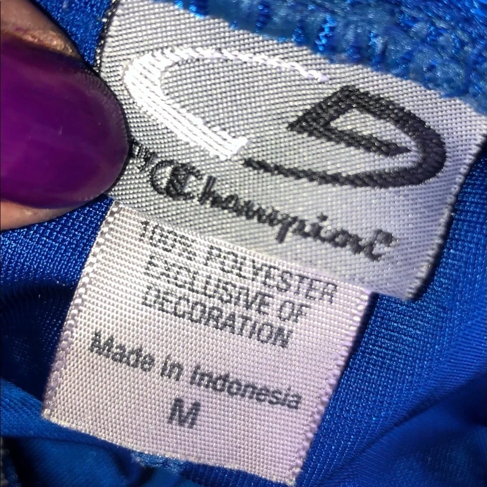 Blue champion athletic shorts